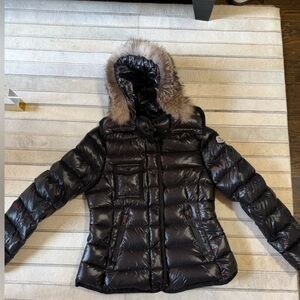 Moncler Puffer with fur-trimmed hood